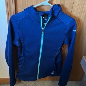 Excellent Condition Spyder Zip Up Jacket with hood Size Small